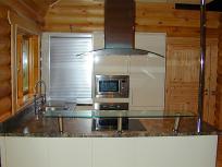 Custom Timber Buildings - Log House Kitchen